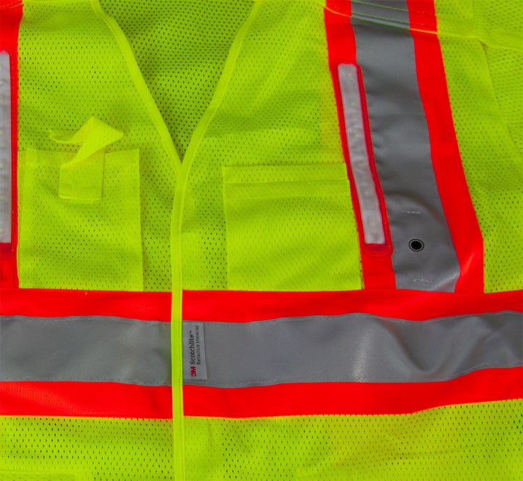 SV400 High-Vis Rechargeable Lighted Safety Vest with Glow Stripes, XL